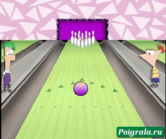 Скриншот игры Финис и Ферб, боулинг Картинка к игре Финис и Ферб, боулинг